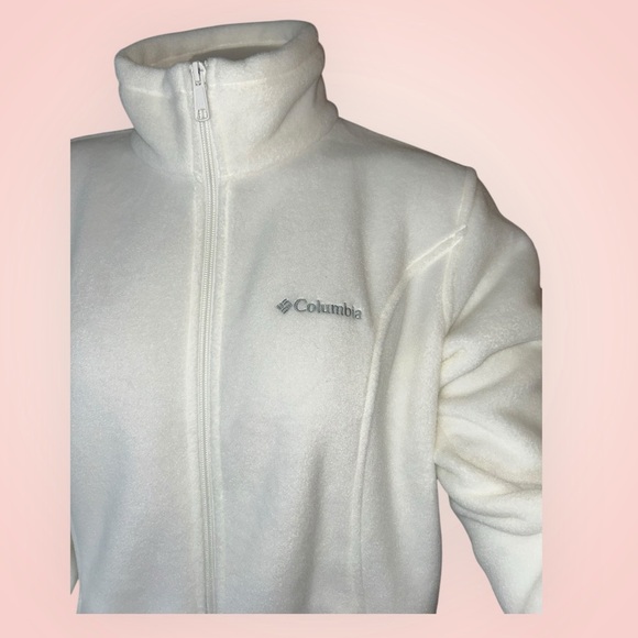 Columbia Women's White Fleece Jacket Size Large - Picture 2 of 11